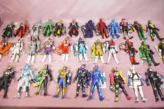 ライダーヒーローシリーズ　平成シリーズ　タグ付きソフビ34体