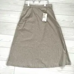 無印良品 フレアスカート ベージュ M