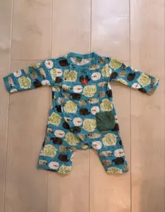 RAG MART ロンパース ひつじ柄　80cm 青