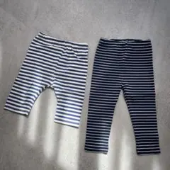 ストライプパンツ 80サイズ 2点セット