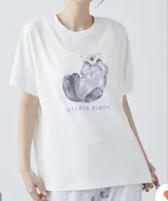 ジェラートピケ シーアニマル柄ワンポイントTシャツ&ショートパンツ