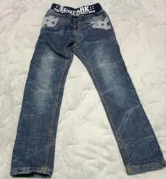 キッズ/デニムストレートパンツ 130 男女