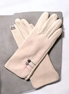 【新品未使用】スエード風 手袋 タッチパネル対応 フランス Calais