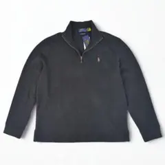 未使用✨️ポロラルフローレン ハーフジップ ESTATE RIB スウェット M