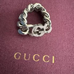 GUCCI リング 24号 縄モチーフ インターロッキングGリングゴルメッット