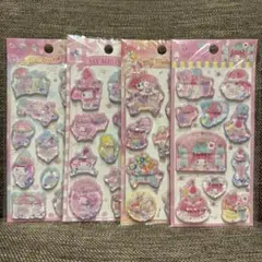 ⑤サンリオ　シャカシャカウォーター　シール ステッカー　マイメロディ　4枚セット