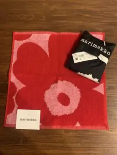 マリメッコmarimekko エコバッグ　タオルハンカチセット　新品未使用のサムネイル