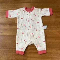 UNIQLO ネコと木の柄　ロンパース 60cm