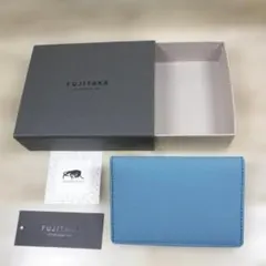 フジタカ FUJITAKA 日本製 定価1,4万 牛革 本革 カードケース - メルカリ