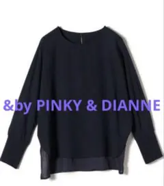 &by PINKY & DIANNE 異素材プルオーバー　ゴールドボタン　上品のサムネイル