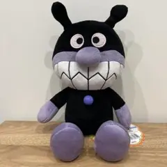【アンパンマン】ふわりんスマイルぬいぐるみバイキンマン✨約25センチ