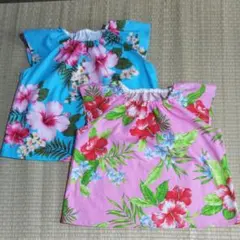 半袖スモック アロハ柄２枚セット