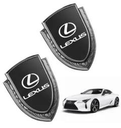 2個セット レクサス LEXUS 対応 3Dメタルエンブレム 車用ステッカーのサムネイル