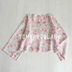【美品】TOMORROWLAND フラワープリントクロップドブラウス