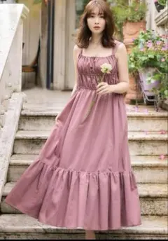 美品⭐︎herlipto Double Bow Summer Long d Herlipto Double Bow Summer Long Dress