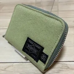 【希少】STUSSY × PORTERコラボラウンドジップ コインケース カーキのサムネイル
