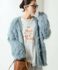 新品 FREAK'S STORE フェザーヤーン シャギー ニット カーディガン