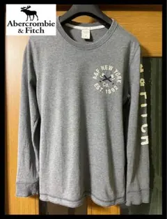 Abercrombie & Fitch メンズM （日本サイズＬ）　ロンT 灰