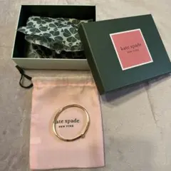 美品【最終お値下げ】kate spade ピンクゴールドバングル