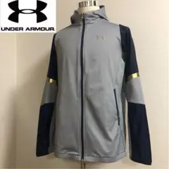 ステファンカーリー ハイブリッド パーカー 裏起毛◇グレー ネイビー Mサイズ