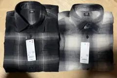 【新品未使用】ユニクロ　フランネルシャツXS 2セット