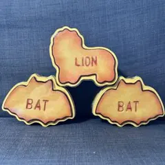 たべっ子どうぶつライオンとコウモリの空き缶3個セット