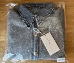 PLUS OTO.HA デニム×ニットシャツ　グレー　新品未使用