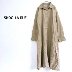 シューラルー ロングシャツワンピース コーデュロイ風 コットン100% L