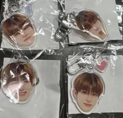 アサヒ 朝光 顔アクキー コンプ セット 喜怒哀楽 カプセルトイ