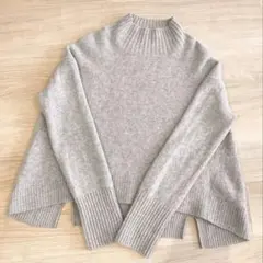 【美品✨】アパートバイローリーズ オフタートルニット ライトグレー FREE