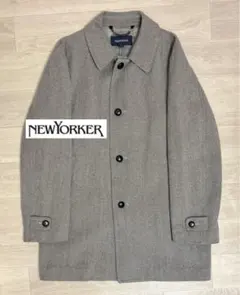 NEWYORKER ニューヨーカー アンゴラ ウール ステンカラーコート M