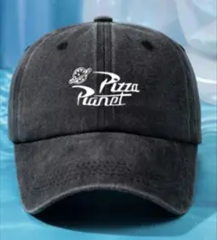 ピザプラネット キャップ 帽子 メンズ レディース ユニセックス ブラック