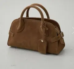 AZUL BY MOUSSY フェイクスウェードバッグ キャメル ブラウン