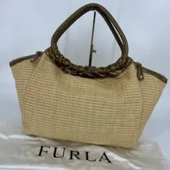 FURLA フルラ トートバッグ 巾着バッグ パイソン イエロー 黄色 - メルカリ