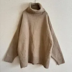 パドドゥ タートルネック ニット セーター プルオーバー 厚手 オーバーサイズ