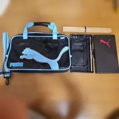PUMA 書道用具セット 黒/青