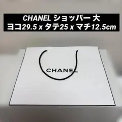 CHANEL シャネル　ショップ袋　ショッパー　紙袋　ショップバッグ　ホワイト大