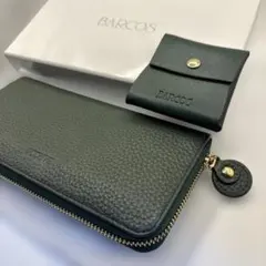 BARCOS ダークグリーン レディース長財布 セット