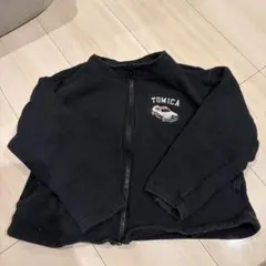 TOMICA 車刺繍 黒トレーナー 120