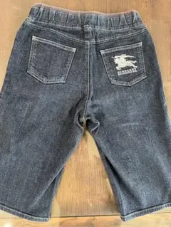 バーバリーロンドン　デニム地のハーフパンツ　120cm