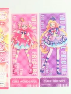 映画 キミとアイドルプリキュア クリアしおり キュアワンダフル キュアフレンディ