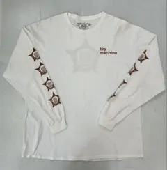 H308　トイマシーン　ロンT　長袖Tシャツ　ホワイト　ロゴプリント　キャラTのサムネイル