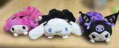 サンリオ クロミ、シナモン、マイメロディ マスコット付きシュシュのサムネイル