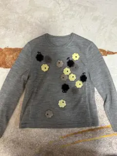leilian 花柄刺繍 長袖セーター