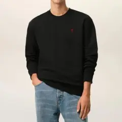 【新品・未使用・正規品】AMI（アミ） コットントレーナー Lサイズ ブラック