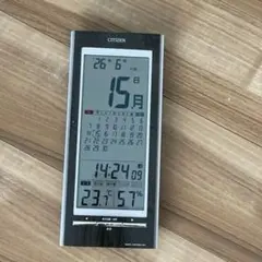 CITIZEN 電波時計 デジタルカレンダー温湿度計付 8RZ142のサムネイル