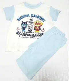 アンパンマン 涼しげ素材 半袖ベビーパジャマ 95cm 綿100%