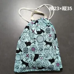 F446巾着袋　ハンドメイド