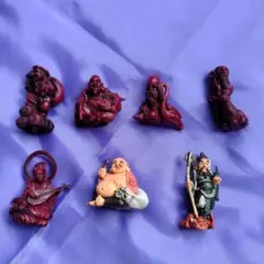 中古】福神根付14種