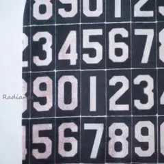 SALE397.ヴィンテージ数字 USAコットン シーチング はぎれ布生地